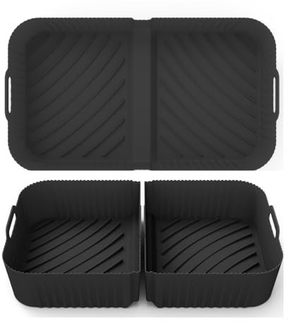 Airfryer AF500 Accessories for Ninja Foodi Flexdrawer AF500UK 10.4 L, 1 x 10.4 L and 2 x 5.2L Silicone Mould for Ninja Hot Air Fryer af500DE Oven Microwave, Better than Disposable Paper Liner