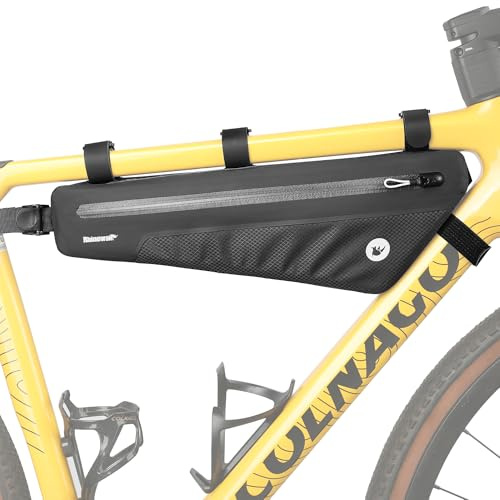 Rhinowalk cykel ramväska rörväska vattentät övre rörväskor triangelväska trekantig cykelväska styrväska För landsvägscykel gruscykel cykeltillbehör