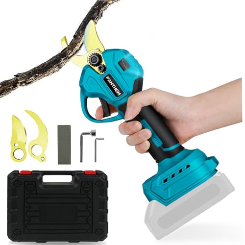 Sécateur électrique sans fil 45 mm pour Makita 18 V (sans batterie) Moteur sans balais Scie élagueuse électrique à batterie Cisaille LCD pour tailler les arbres, les arbres fruitiers