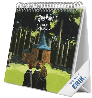 Grupo Erik Desk Calendar 2026 - Harry Potter Calendar 2026 Month To View | Monthly Desk Planner, Desktop Gifts Under 10 Pounds | Harry Potter Gifts For Friends