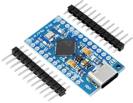 Pro Micro con 32u4 Chip Scheda Madre RUIZHI Pro Micro 5V/16MHz Scheda Madre Schede di Sviluppo Aggiornatore usb autonomo Interfaccia di tipo C Compatibile con Arduino