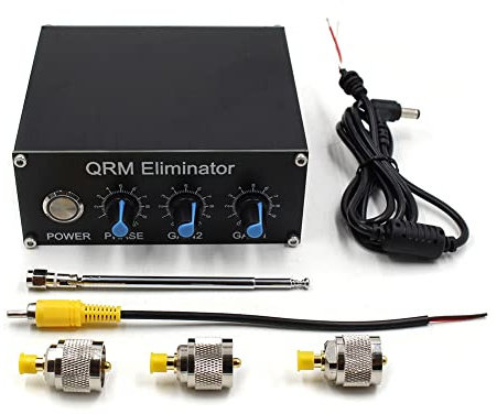 Ammboco QRM Eliminator X-Phase HF Bands 1MHz to 30MHz QRM Signal Canceller Aluminum Alloy Signal Eliminator with Dial and Knob