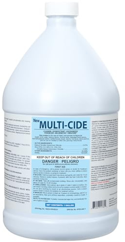 ForPro Professional Collection Multi-Cide Hospital Grade Sanitizer & Disinfectant, Bactericidal, Fungicide & Virucidal Cleaner, 1 Gallon Refill (128 fl. oz.)