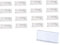16 Stück Durable Namensschild, 30 x 70 mm Namensschilder für Kleidung Clip und Anstecknadel integriert Kunststoff Namensschild für Visitenkarten Namenschilderhülle