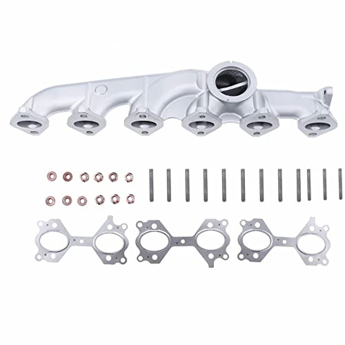 TBVPARTS Colector De Escape 2.5 3.0 M57N2 11627801714 11627811449 11627796886 7801714 7811449 7796886 K976 BSP25507 70730 Colector Escape con Juego de Juntas Hecho De Hierro Dúctil