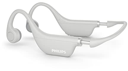 PHILIPS K4607GY - Cuffie Bluetooth a conduzione ossea con microfono interno e controllo parentale, colore: Grigio