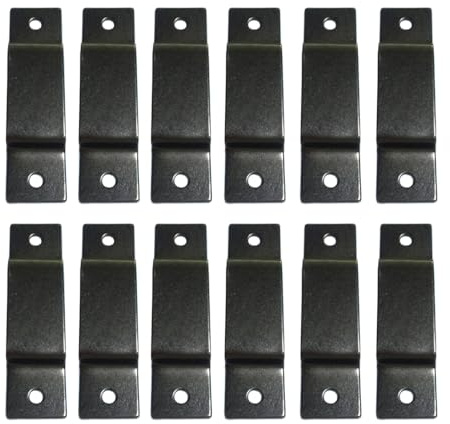 12Pcs Tape Measure Holder Clips, Metal Tool Hanger Storage Dock, Tape Measure Holder Bench Belt Universal Tool with Screws for Bags Pockets Pants