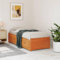 XGWKCNV Beds & Accessories Tagesbett Wax Braun 90x200 cm Massivholz Kiefer Betten & Bettrahmen