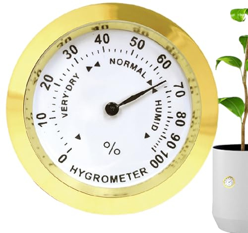 Higrómetro Humidor, Higrómetro analógico - Sensor de humedad analógica de alta precisión,Herramientas de prueba de higidor humidor interior para hombres y mujeres adultos