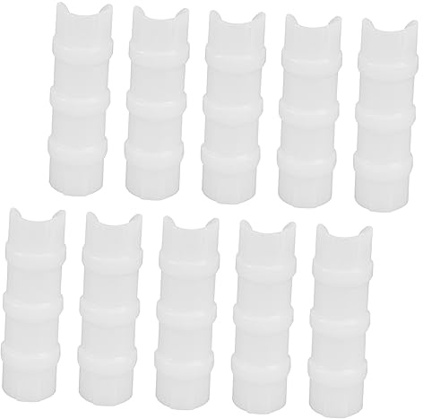 SUPVOX 10 Pezzi ABS per Serra Accessori Fissaggio Film Antinvecchiamento Elasticità per in