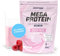 Energybody Mega Protein Himbeer-Joghurt 500 g/Mehrkomponenten Protein Pulver mit Casein Whey Mix als Eiweiss Protein Pulver/Eiweiß Shake ohne Aspartam/Eiweißpulver / 20 Portionen