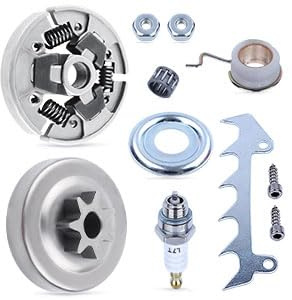 Adefol Kettenrad Ersatzteile für STIHL 021 023 025 MS210 MS230 MS250 Kettensäge, Kupplung mit Kupplungstrommel Krallenanschlag Zündkerze Muttern Motorsäge Zubehör 11 in 1 Kit