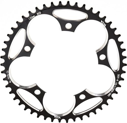 YBEKI 130BCD Chainring - CNC Machined 7075-T6 Aluminum Narrow-Wide Chainwheel for Road Bikes (38-60T Options) | 8-12 Speed Compatible | Ultra-Lightweight | Anti-Drop Design