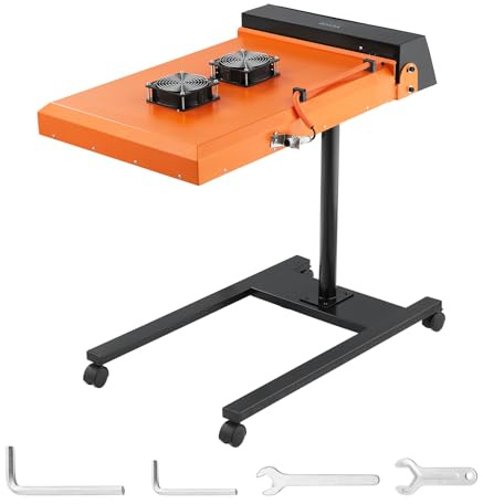 VEVOR Séchoir Flash pour Sérigraphie 6 kW, 48,5 x 54 cm, Séchoir de Sérigraphie Automatique, Temps de Séchage Réglable, avec Capteur, Hauteur Réglable, Refroidissement à Double Ventilateur, Atelier