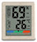 Hama Thermometer Hygrometer, digital (für Innen, Anzeige von Temperatur, Luftfeuchtigkeit, Raumklima, Trendanzeige, zum Aufstellen und Hinhängen, nachhaltiges Gehäuse) beige