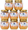 Grumpy Gardener Peanut Butter Bird Food – 8 Gold Mix Nutpecker Jars for Bird Feeders Hanging Stations – Smooth & Refined Bird Suet, No Artificial Flavors – Ready to Use, (8 x 375g, Peanut)