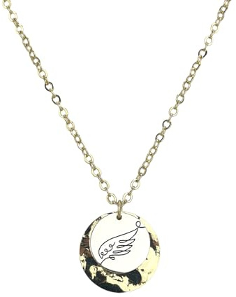 Splosh Heart & Soul Necklace – Guardian Angel Sentimental Gold-Plated Pendant with Gift Box, Thoughtful Jewelry Gift for Loved Ones, Friendship & Connection Keepsake