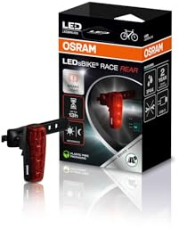 OSRAM LEDS BIKE RACE REAR, intelligent bromsljus, uppladdningsbart, två ljuslägen, StVZO-godkänd