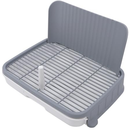 CHICIRIS Valpkruka Träningsbricka, Stor Avtagbar Hundtoalett med Luktfritt Material, Enkel Rengöring, Halkfri Kruka För Medelstora Hundar, med Vertikal Stolpedesign