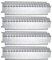 LOKHING 94011 (4-Pack) Ersatz-Gasgrill aus Edelstahl, Heizplatte, Hitzeschild, Brennerabdeckung, Verdampfer und Flavorizer Bar für die Modelle: Centro, 29,8, Costco, Thermos, Lowes