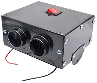 12V 400-600W Auto Heizlüfter Defroster, Baceyong Anti-Fog Heizung Mini-Autoheizung, Windschutzscheibe Demister Fenster Lüfter, Auto Winter Windschutz Demister, Geringes Rauschen 2 Ports Warmlüfter