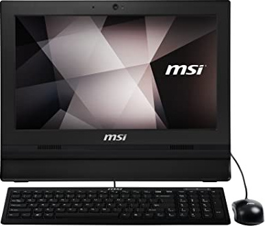 MSI Pro 16T 10M-079XEU – Ordenador All In One 16” HD, Intel Celeron 5205U, DDR4 4GB, 256G M.2 PCIe SSD, sin Sistema operativo, Color Negro