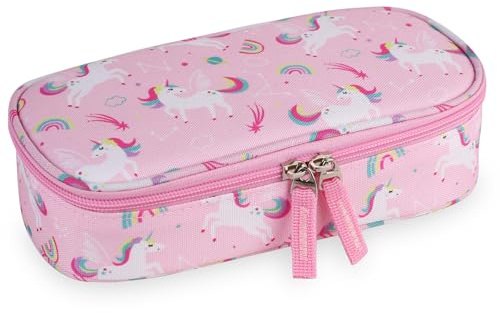 Bunnychic Trousse pour garçons et Filles, Grande capacité, Pochette Multifonction pour marqueurs pour Enfants, Grande Trousse à Crayons pour avec Fermeture éclair.