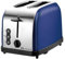 SQ Professional Gems Legacy Toaster 2 Slice with High-Lift and Wide Slots -High Lift Function - Reheat, Defrost, Cancel, Removable Crumb Tray -900W -Stainless Steel (2 Slot Toaster - Sapphire)