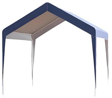 Padiglione da giardino impermeabile, facile da montare, riparo da campeggio, isolato, traspirante e ventilato, per barbecue, parco e spiaggia (blu, 2 x 2 m)