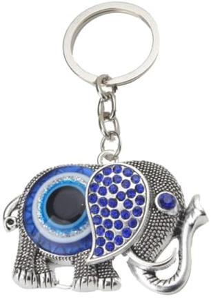 Hemobllo Porte-clés Éléphant en Métal Chic Pendentif Amulette pour Paquet et Décoration Maison, Accessoire Clé Porte-clés pour Bureau et Usage Quotidien