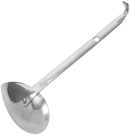 NUSITOU Cuchara para Salsa de Acero Inoxidable Mango Extendido y Uso Conveniente para Decoración de Salsas en Cocina de Chef y Comida Occidental Elegante