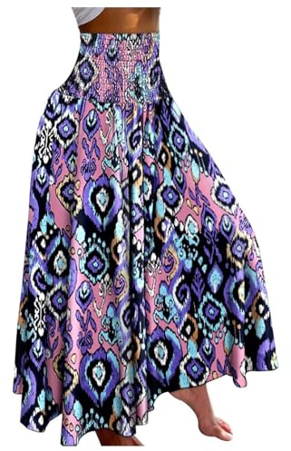 Pantalón genérico de cintura alta para mujer, Palazzo Cargo Jogging Harem Confort Flexible holgado, cómodo y ligero, cordón de sujeción informal, otoño, ocio, yoga, playa, moderno A94, morado, S