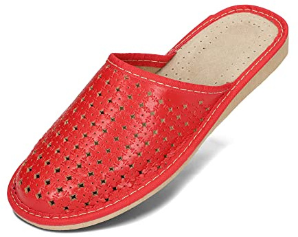 Bawal Zapatillas Pantuflas de Estar por casa de Piel Suela de Goma Mujeres de Chanclas Sandalias Muchas Colores