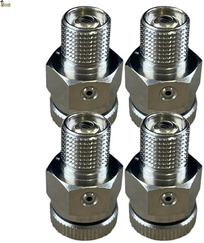 BricoLoco.com Purgador AUTOMÁTICO radiador calefacción. Pack 4 uds. Llave de purga para radiador con válvula de salida con tapón ciego sin tornillo, al ser automático. Rosca macho 1/8”. (4)