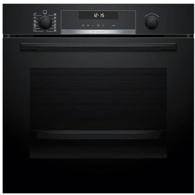 Bosch - Forno Multifunzione Pirolitico, Serie 6, 60 cm. Larghezza Home Connect, AirFry, Nero, HBG578EB7