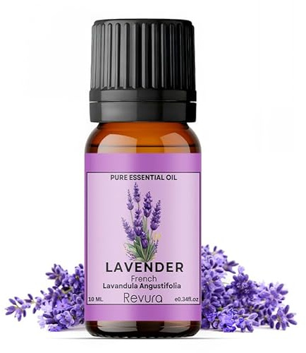 Revura Lavender Essential Oil 10ml – Pure Lavender Oil for Sleep, Skin, Hair, Aromatherapy, Diffuser, Bath & Massage