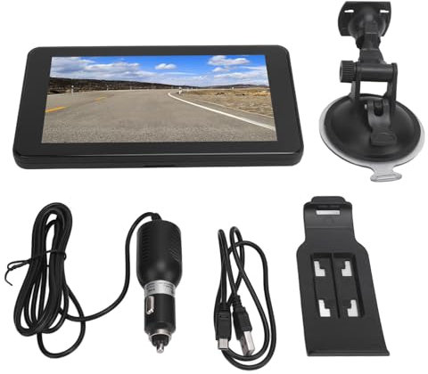 XTEVU GPS Navigator, de navegación portátil de Pantalla táctil de 7 Pulgadas con guía de Voz, 256 MB de, 8 GB de ROM para camión de autobuses de automóvil