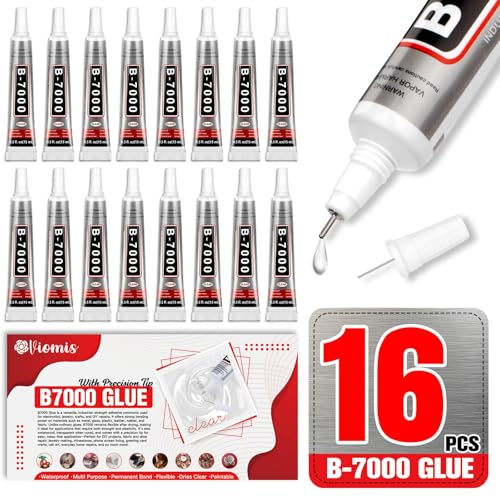 16 PCS 15ml B7000 Glue Clear with Precision Tip, Rhinestone Glue for Nail, Craft Glues, Jewelry Glues, Jewelry Making, Nail Art, DIY, Makeup, Shoes