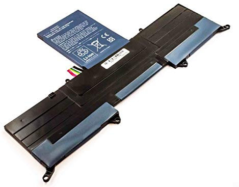 Batería compatible con Acer S3 Ultrabook 13.3, polímero de litio, 11,1 V, 3000 mAh, 33,3 Wh, integrada, sin herramientas