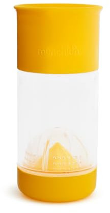 Munchkin Miracle 360ᵒ Fruit Infuser Trinkbecher, gelb, 414 ml