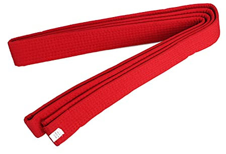 QYUU Double Wrap Taekwondo Belt Karate Judo Hapkido Martial Arts Uniform Color Rank Belt 220cm Red