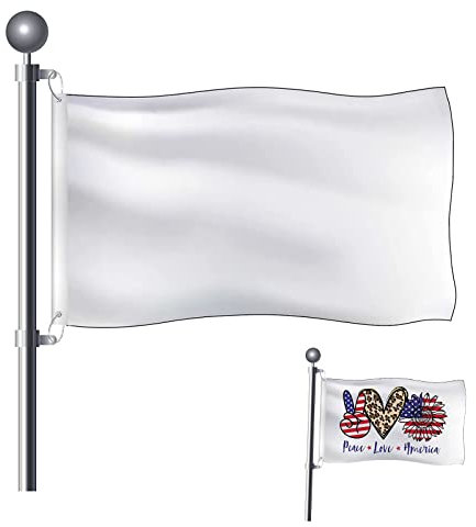 Bandiera bianca resistente, personalizzata fai-da-te, 90x150 cm (brand)product_type