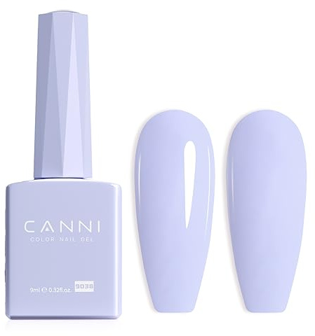 CANNI Hema Free UV Negellack Natur Blasser Lavendel Gellack Gel UV Nail Art Klassischer und All MatchStil Soak Off Gelnagellack für UV Lampe