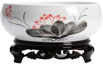 Ailan Elegante ciotola per ufficio, giardino interno, ciotola per balcone per interni, elegante decorazione per interni con acqua per piantare in casa, E, 16.5 * 15 * 6.5CM