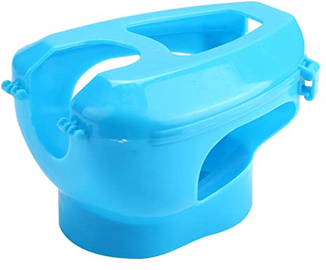 Soporte de plástico para Palomas con de alimentación por inyección Segura, Montaje Fijo fácil de Instalar, diseño no tóxico y Color Azul