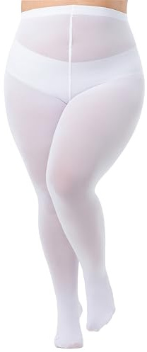 Viozocy Collant Femme Grande Taille Taille Haute Élastique Durable, Doux Semi Opaque Taille Plus, XL 2XL 3XL 4XL