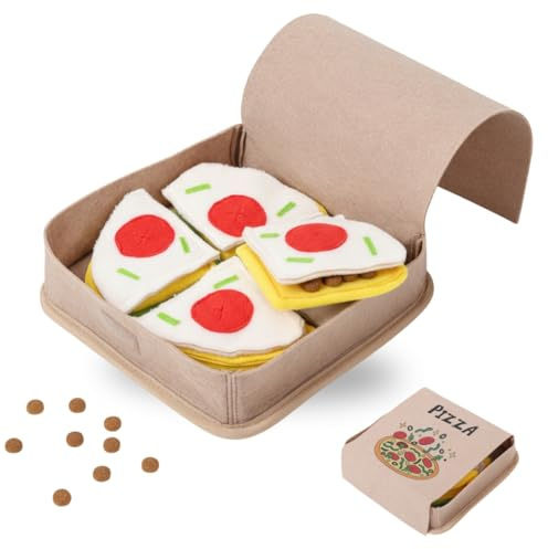 American Brand | Interactive Dog Puzzle Toy | Anti-Boredom & Mental Stimulation | Snuffle Mat for Dogs | Slow Feeding & Enrichment Game | Small, Medium, Large Dogs | Pizza or Bowling (Pizza)