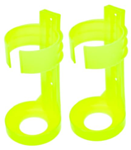Alipis Soporte de 2 para de Abs Amarillo en Incendios de Extintor Fácil Colgador Instalación y Funcionalidad Versátil, Pack Piezas para Montaje Pared
