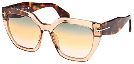 Tom Ford Sonnenbrillen PHOEBE FT 0939 Shiny Transparent Brown/Grey Yellow 56/17/140 Damen