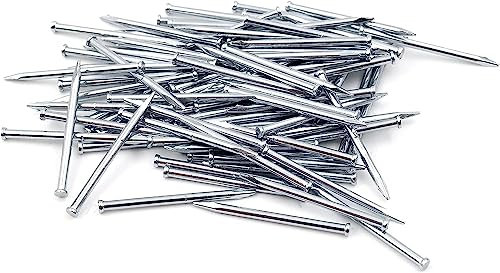 Design61 100x Stahlstifte Stahlnägel Sockelleistenstifte Nagel 1,4 x 25 mm Flachkopf Senkkopf VERZINKT